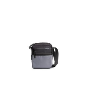 Bolso Bandolera Gris Y Negro Privata Pr 1354 Para Hombre Uni