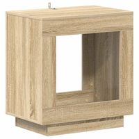 mesa lateral roble sonoma 60 x 40 x 65 cm madera de ingenieria vidaxl