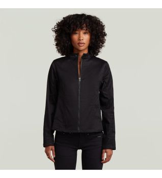 G-Star para mujer. D28432-C105-6484 Chaqueta Lynn Biker negro (S), Casual, Algodón