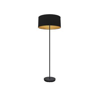 Pie Salon Anuska 1xe27 Negro/negro-oro 162x40x40 Cm