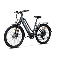 bicicleta electrica urbana hedatx tx2 768 wh 7 velocidades gris
