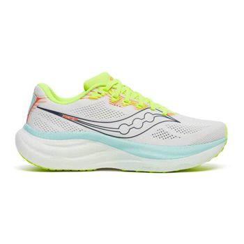 Zapatillas Saucony Ride 19 Blanco Amarillo SS26 Mujer, Talla 37.5 - EUR