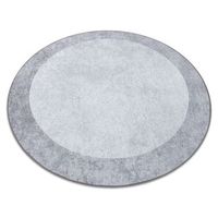 alfombra lavable miro 51648802 circulo marmol antideslizante - gris  circulo 160 cm