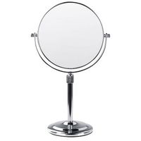 espejo de maquillaje de metal plateado 20 cm tocador doble cara aumento aveyron