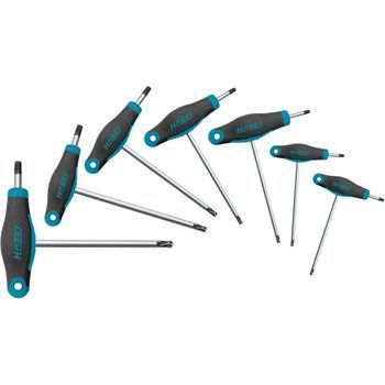 Hazet 829kkt/7 Juego De Destornilladores ∙ Con Mango En T ∙ Perfil Torx® Interior ∙ T9 ∙ T10 ∙ T15 ∙ T20 ∙ T25 ∙ T30 ∙ T40 ∙ Número De Herramientas: 7