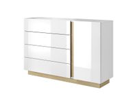 comoda efecto madera blanco