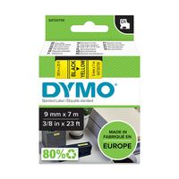 dymo s0720730  40918 cinta negro sobre amarillo 9 mm original