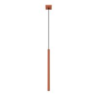 lampara de techo ocre rojo acero alt 8 cm