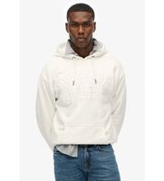 superdry para hombre m2014391a sudadera athletic emboss oversized hood blanco m casual algodon