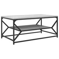 mesa de cafe gris sonoma 90 x 50 x 40 cm