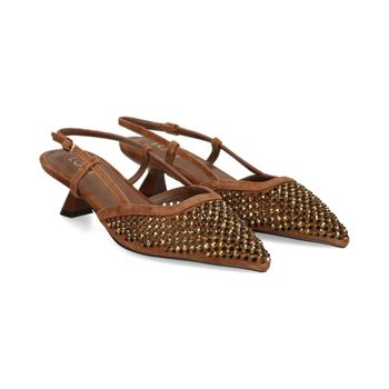 Lodi Zapatos De Tacón Medio Mujer - Marrón Talla 38