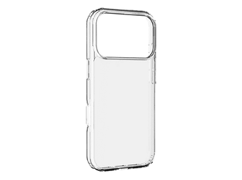 Funda móvil - CellularLine CLEAR STRONG, Para iPhone 17 Pro, Rígida, Ultrarresistente, Antibacteriana, Certificación Military Test, Transparente