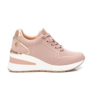 Xti para mujer. 14372103-NUDE Zapatillas 143721 nude (40), Tela, 3 a 5cm, Cordones, Casual