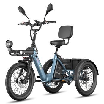 Bicicleta Eléctrica Fafrees F20 Mate Ii - Motor 250w Batería 48v25ah 20 Pulgada Neumáticos Freno De Disco Hidráulico - Gris Azulado