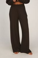 hunkemoller pant premium rib jersey marron