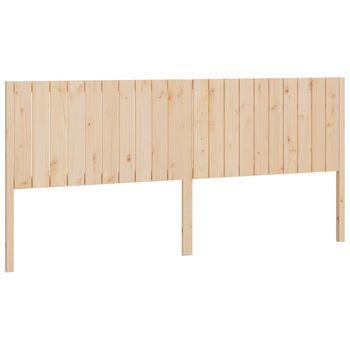 Cabecero De Cama Madera Maciza De Pino 205,5x4x100 Cm Cfw40217