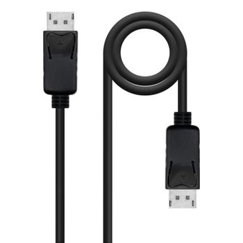 Cable DisplayPort Nanocable 1.4 1 m Negro CCS DP Macho-Macho 8K HDR