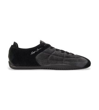 Polo Ralph Lauren para hombre. 809P15759001 Zapatillas Ranger de ante negro (44), Plano, Cordones, Casual