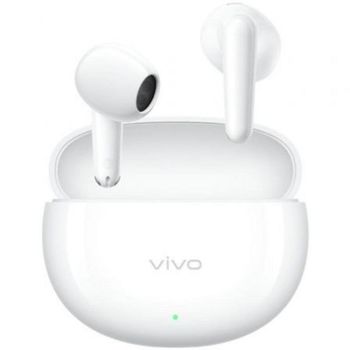 Auriculares Vivo Buds Air 3 inalámbricos Bluetooth con Reducción de Ruido por IA, control táctil y protección IP54, blancos