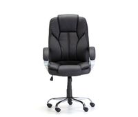 silla de escritorio de piel sintetica kates negro