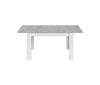 Mesa extensible de comedor line blanco y gris