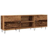 mueble de tv  mueble de salon  gabinete de tv madera de ingenieria envejecida 150x30x50 cm
