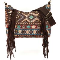 misako bandolera vana bolso bandolera jacquard con flecos para mujer