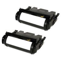 compatible multipack lexmark t630 printer toner cartridges 2 pack -12a7465