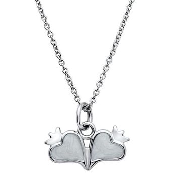 Cadena de acero inoxidable con colgante de corazón