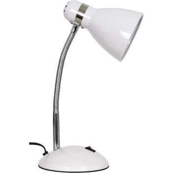 Bel Air Home - Lámpara De Escritorio Megara 1xe27 - Flexo Para Mesa De Trabajo (blanco)