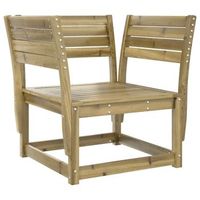 silla de jardin  silla de exterior  sillon madera impregnada de pino