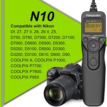Temporizador interruptor remoto cable remoto multifunción para Nikon con conexión DC2 Z5 Z7II Z6II D90 D5600 D780 D7500 P950 P1000 P7800