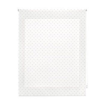 Estor Enrollable Premium - Estor Enrollable Tamaño 120x180 - Estor Premium Color Blanco Con Motas Beige | Blindecor