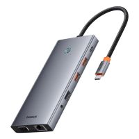 hub baseus 13 puertos 10 gbps portaljoy con hdmi 4k y ethernet 1 gbps