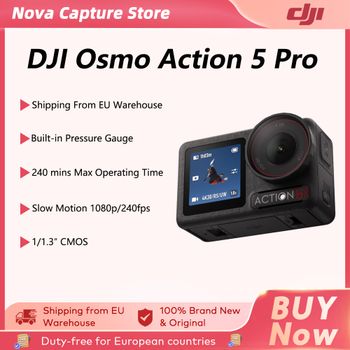 DJI Osmo Action 5 Pro, Sensor de 1/1.3″, 4 Horas de Duración de Batería Extendida, Pantallas Táctiles OLED Dobles de Alto Brillo, DJI Osmo Action 5 Pro