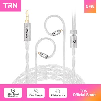 Cable TRN Ice Eel de cobre monocristalino de alta pureza con baño de plata, 3,5 mm/4,4 mm, 0,78/2 pines, compatible.