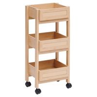 aparador de 3 niveles cane madera clara
