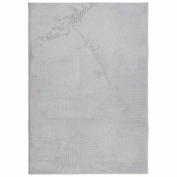 Alfombra De Pelo Corto Look Escandinavo Iza Gris 160x230 Cm Vidaxl