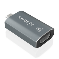 aisens adaptador conversor aluminio usb c a hdmu 4k 60hz usb c m hdmi h gris