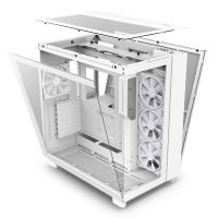 nzxt h9 elite rgb midi tower cristal templado usb 32 blanca