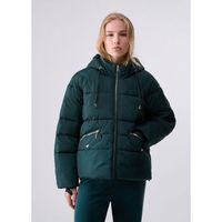 liu jo chaquetas cazadora acolchada con capucha para mujer
