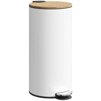 cubo de basura 36x30x605 cm blanco