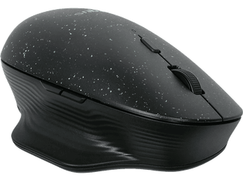 Ratón inalámbrico - Targus ErgoFlip™ EcoSmart™, Para ambidiestros, 4000 dpi, Materiales reciclados, Negro