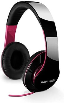 Fantec SHP-250AJ Auriculares Alámbrico Diadema Música Negro, Rosa