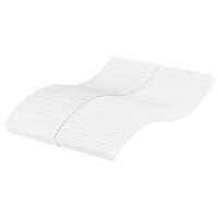 colchon de espuma dureza h2 h3 blanco 140x210 cm vidaxl