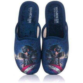 Vulca-bicha Pantuflas Zapatillas de casa - Capitán América para niño
