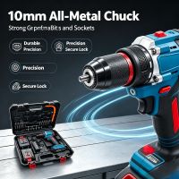 nuevo taladro inalambrico compacto de 10mm sin escobillas 2026 atornillador electrico de alto torque de grado industrial herramienta electrica para trabajos de perforacion en hogar y taller