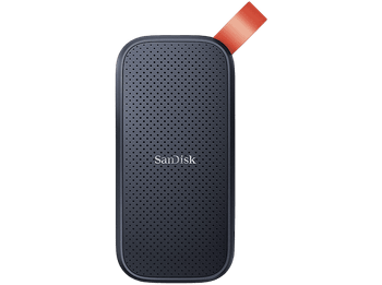 Disco duro SSD externo 480GB - SanDisk Portable SSD, Portátil, USB 3.2 Gen 2, Lectura de hasta 520 MB/s, Gancho goma, Gris