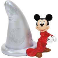 figura mickey mouse con sombrero aprendiz de brujo disney 100 aniversario decorativa 127 cms