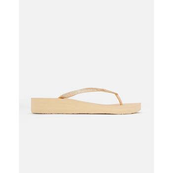 Koala Bay Chanclas Tongs compensées Beige - Saona para mujer